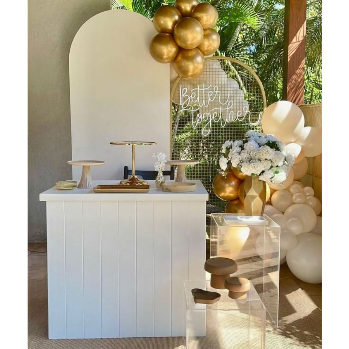Casamento branco e bege