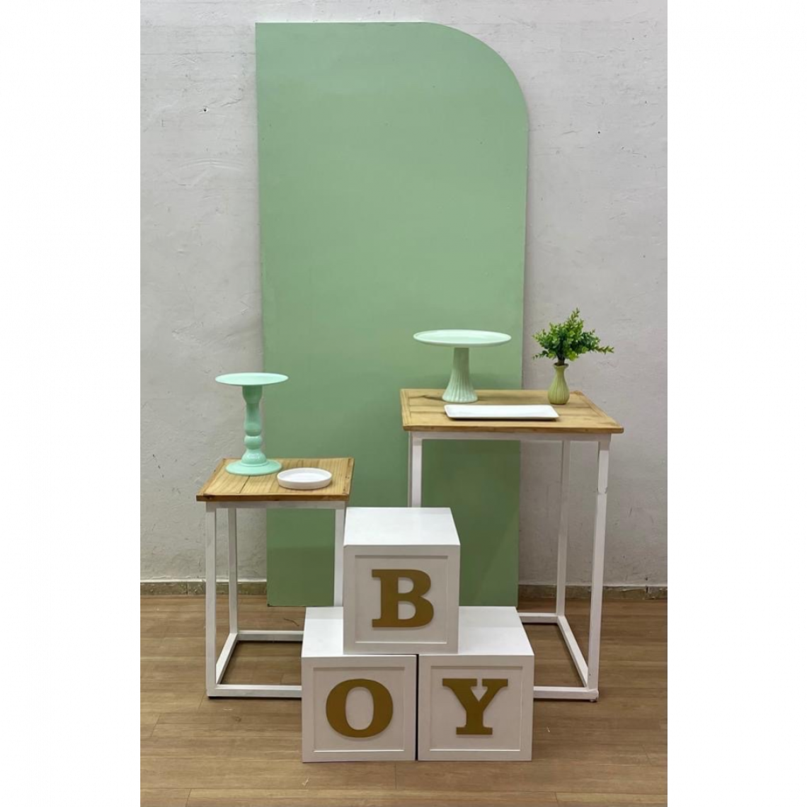 Chá de bebê verde