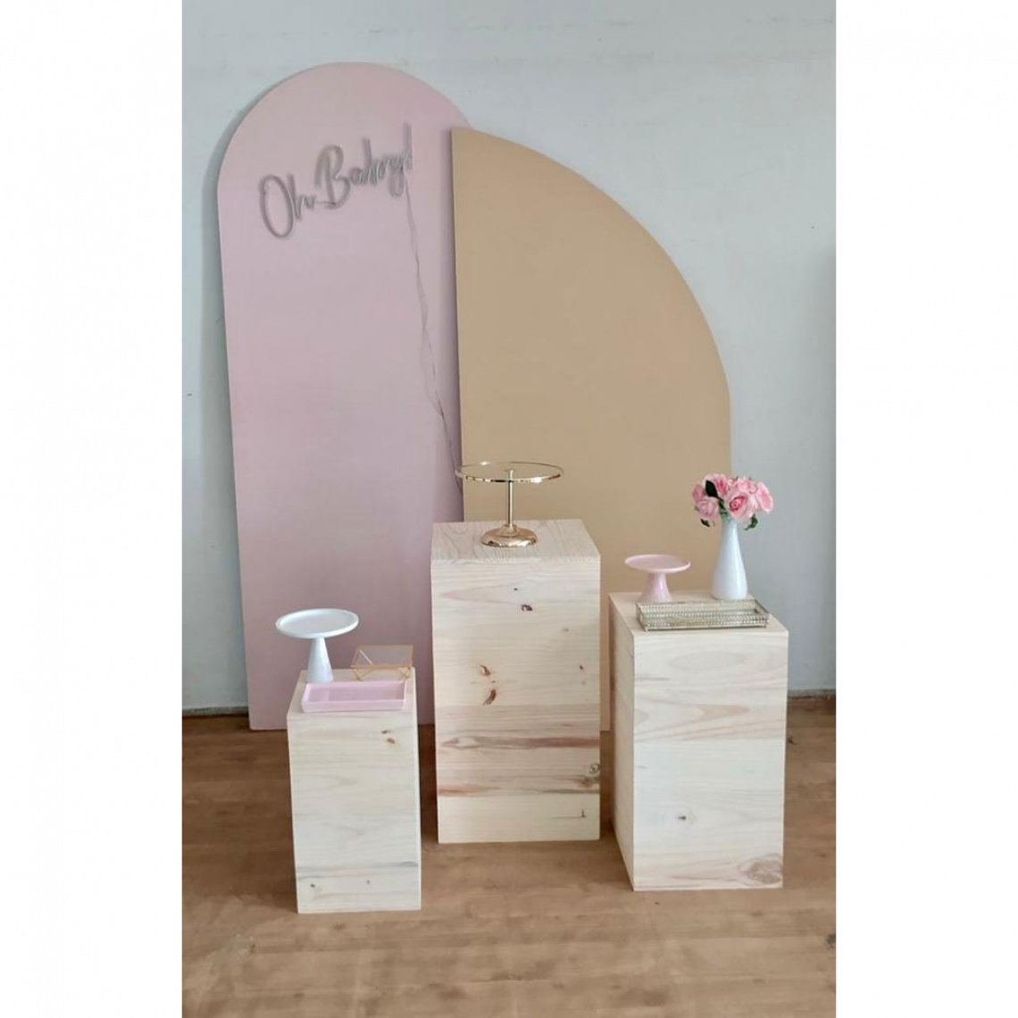 cha de bebe rosa