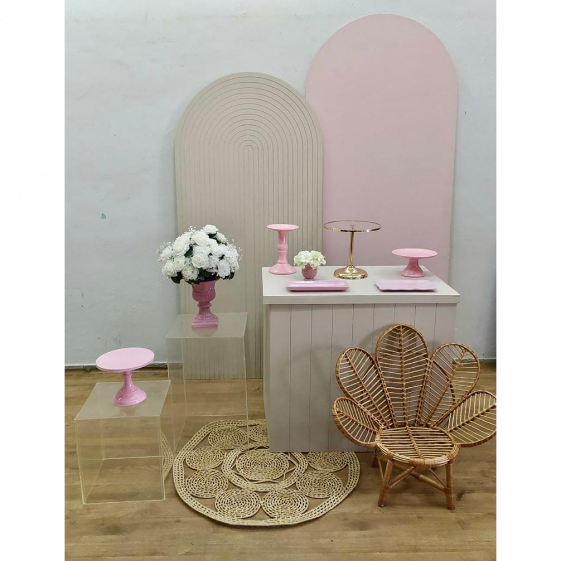 cha de bebe rosa