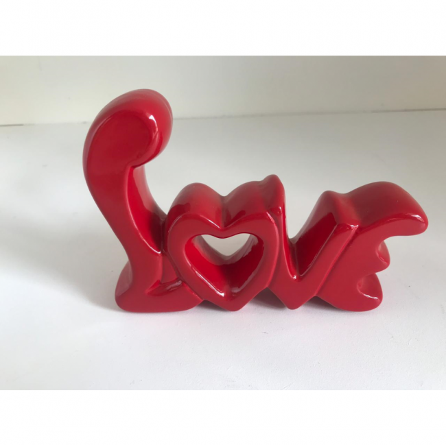 Love  Vermelho Louça M AD(14Cx11A)