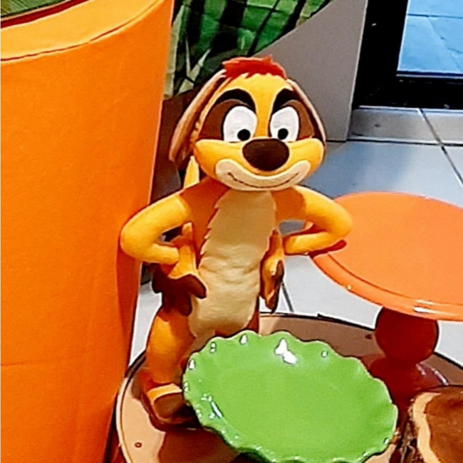 Timão feltro G - Rei Leão