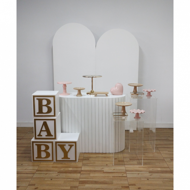 Sugestão de composição para Decoração de Festa Chá de Bebê Menina