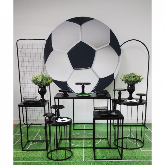 Sugestão de composição de materiais para Decoração de Festa Futebol