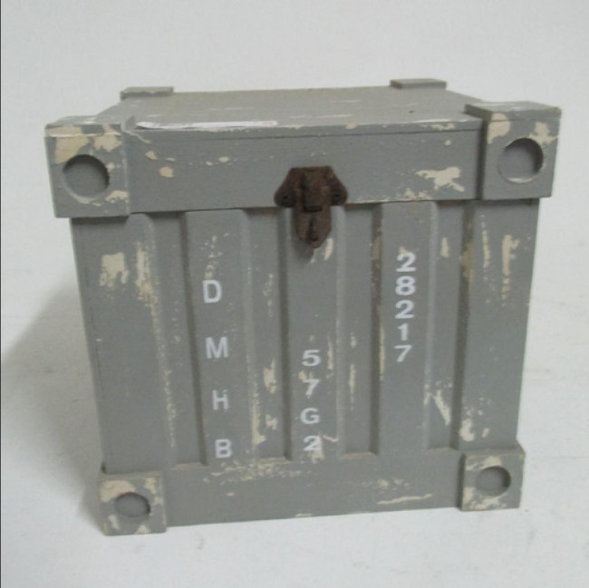 BAÚ CONTAINER CINZA P