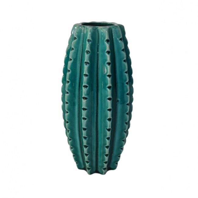 VASO CACTO VERDE ESCURO