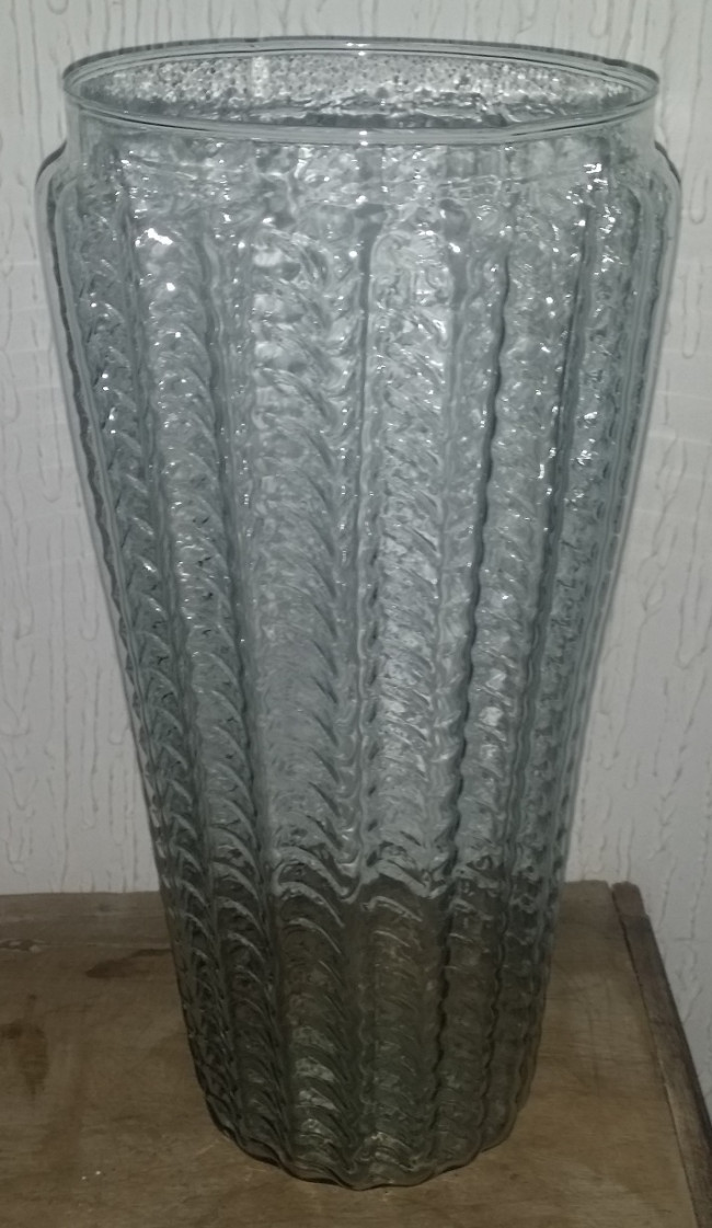 VASO VIDRO 2 - MEDINDO 30,5CM DE ALT X 14,5CM DE LARG.