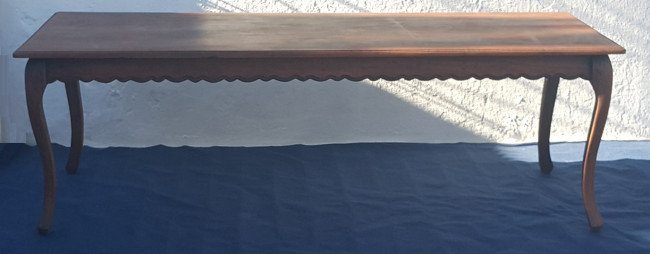 MESA RETANGULAR CHIPANDELLE PQ, MEDINDO 2M LARG X 55CM PROF X 60CM ALT