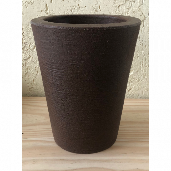 Vaso textura - Marrom - TAM G