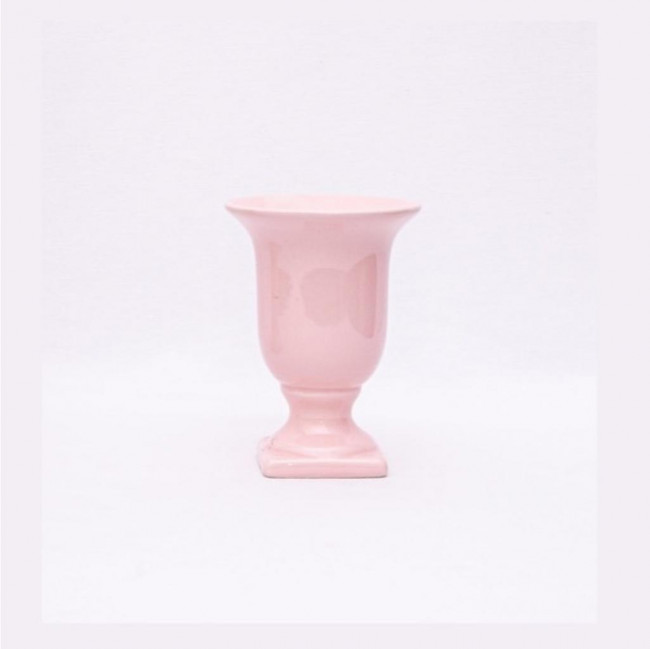 TAÇA PORCELANA ROSA P
