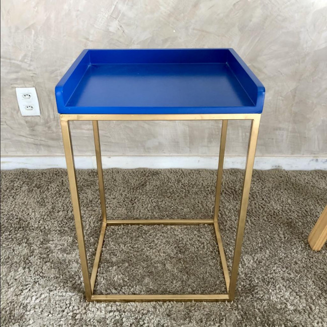 Mesa de Canto Evoque Azul Marinho