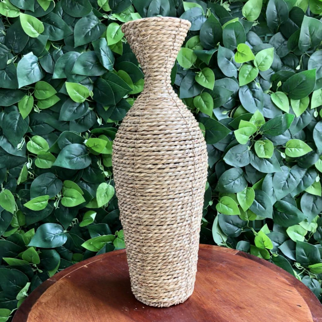 Vaso Acinturado de Palha Novo - 49cm