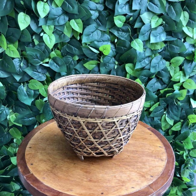 Cachepot em Material Natural Palha P
