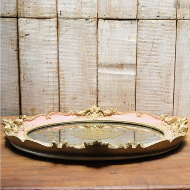 Bandeja Rosé Oval Rosa