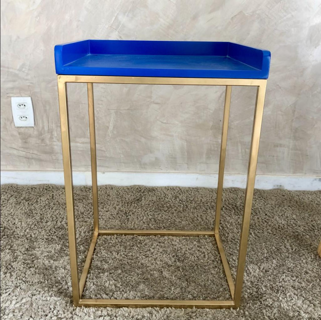 Mesa de Canto Evoque Azul Marinho