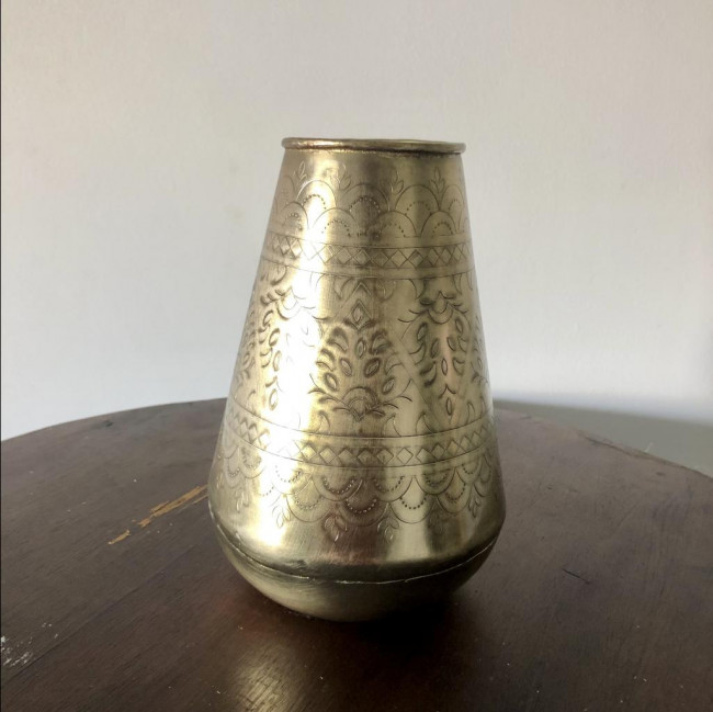 Vaso Dourado Estilo Árabe P