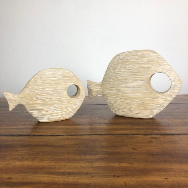 Escultura Peixe em Resina - P