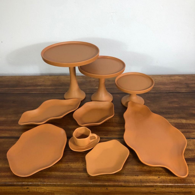Torteira Cerâmica Marrom - M