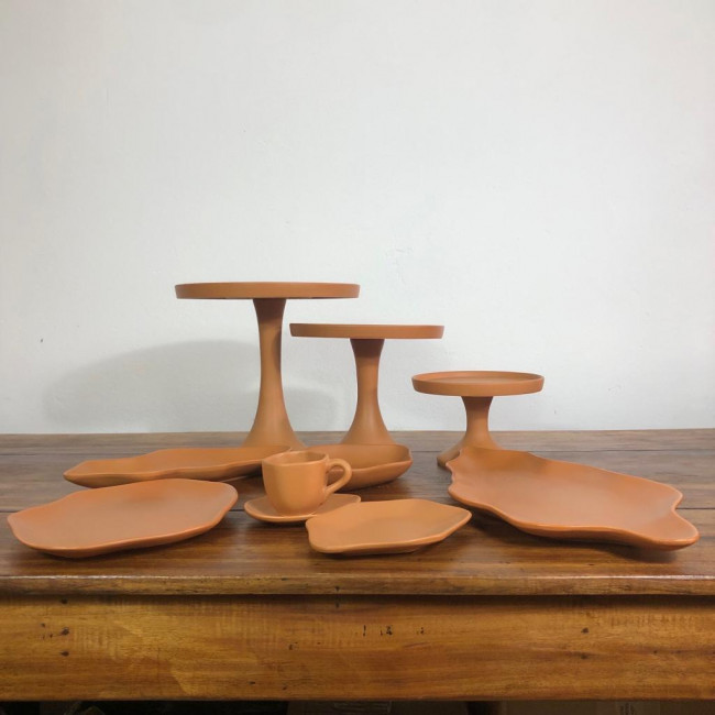 Torteira Cerâmica Marrom - M