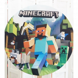 TECIDO SUBLIMADO MINECRAFT 50X50