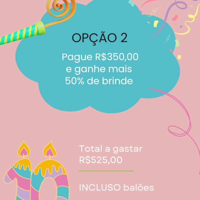 Voucher 2 promoção 10 anos