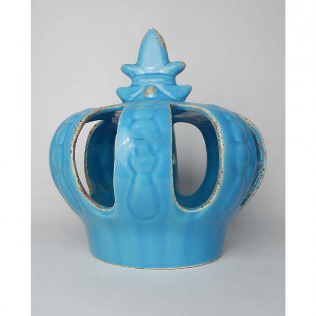 COROA CERAMICA AZUL