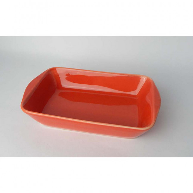 TRAVESSA PORCELANA VERMELHA PQ
