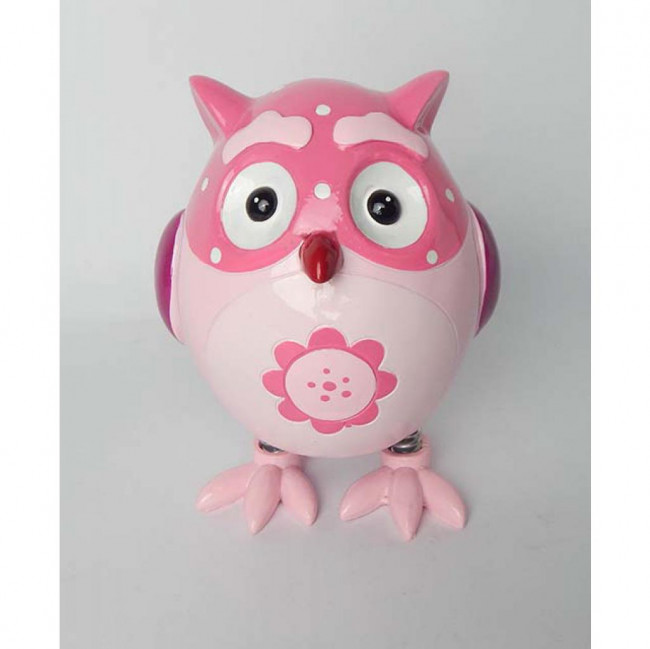 CORUJINHA PLASTICA ROSA