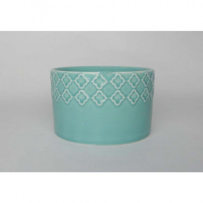 CACHEPOT BAIXO AZUL CLARO