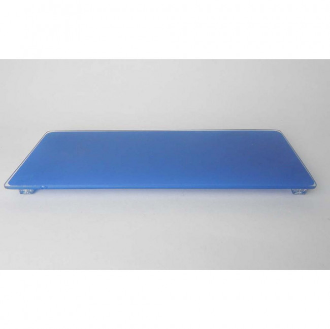PORTA DOCE RETANG VIDRO AZUL ROYAL