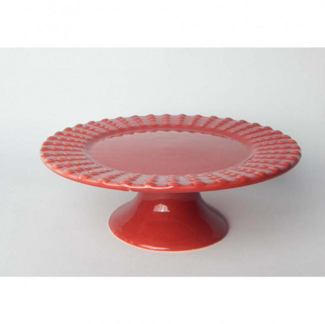 PRATO DOCE VERMELHO DETALHES