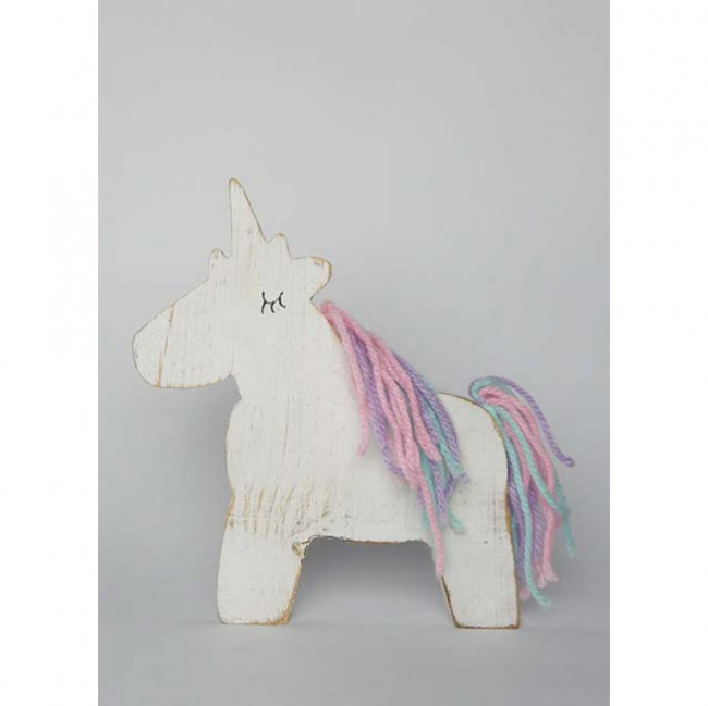 UNICORNIO MADEIRA BRANCO