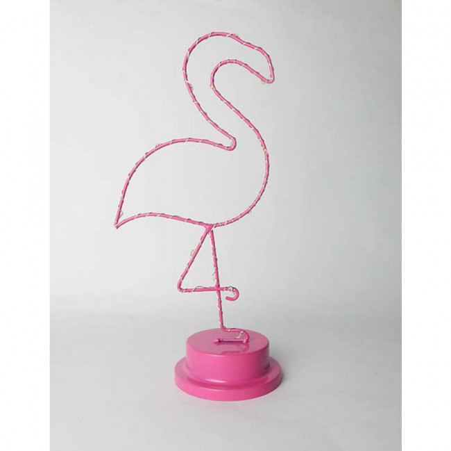 LUMINOSO FLAMINGO LED ARAMADO ROSA