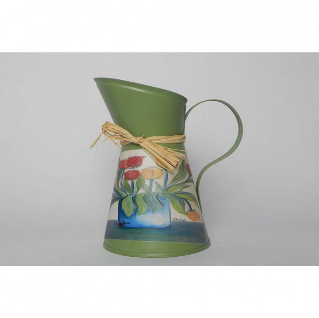 VASO JARRA GALVAN VERDE MUSGO