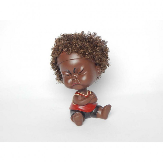 BONECA BEBE BLACK POWER VERMELHA