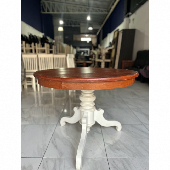 MESA CLASSICA REDONDA BRANCA