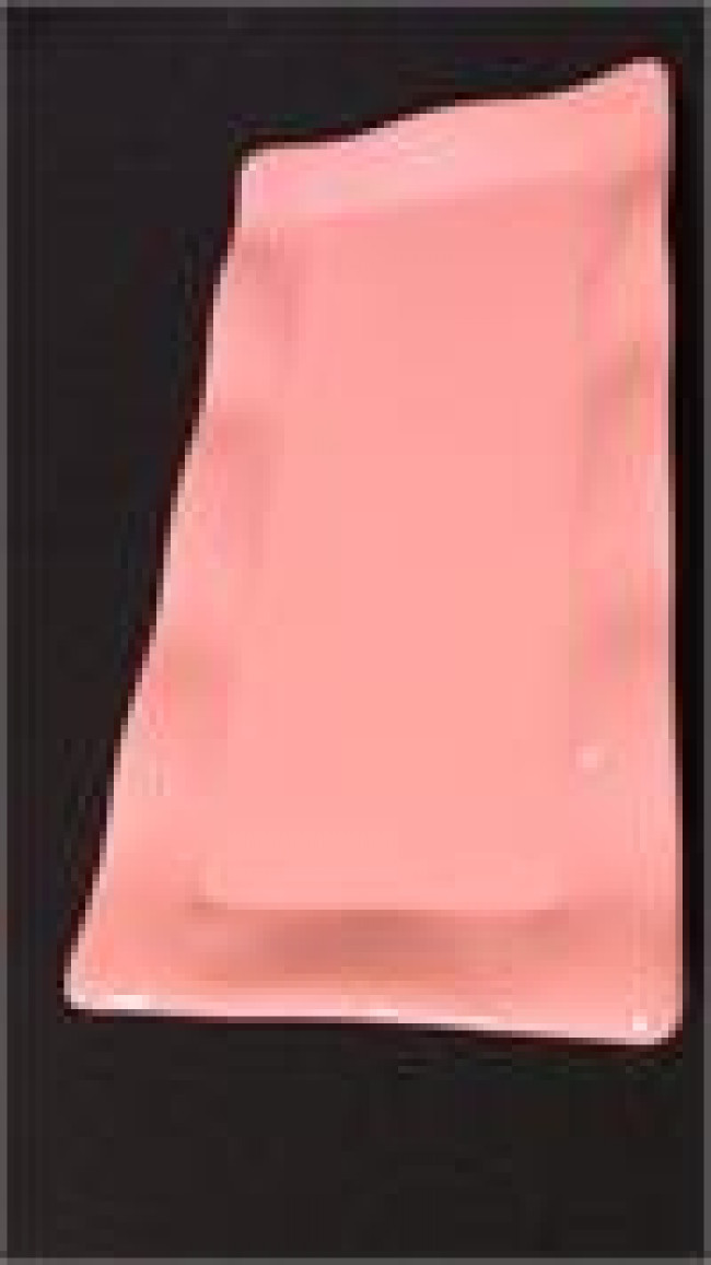 TRAVESSA RETANGULAR BABADO ROSA BEBE
