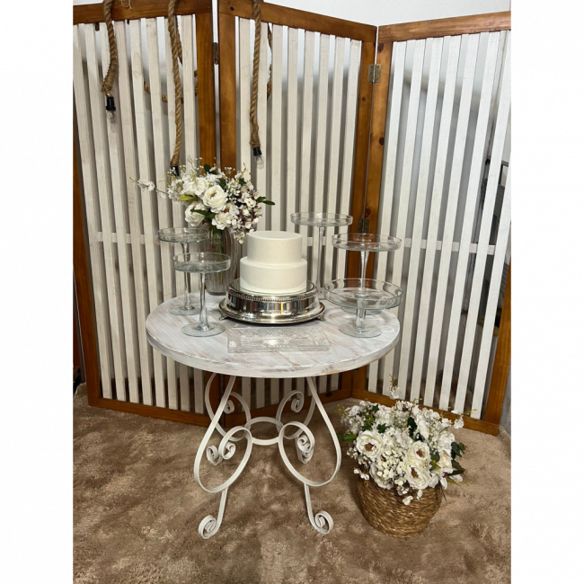 MINI WEDDING PRATA COM VIDRO