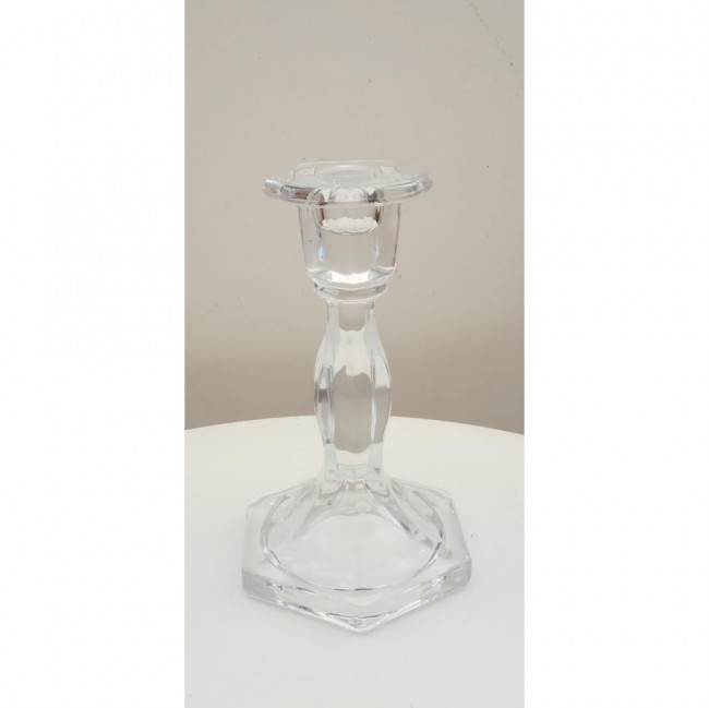 CASTIÇAL, PORTA VELAS DE CRISTAL - M