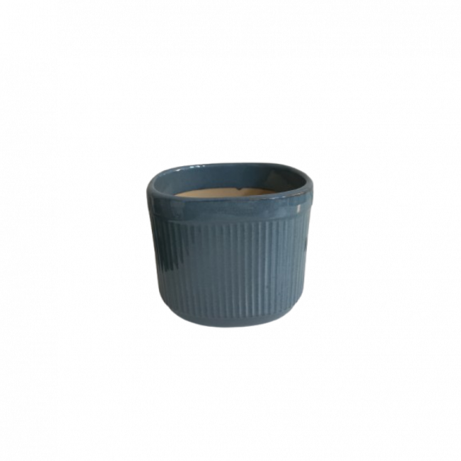 Vaso Ceramica Azul M
