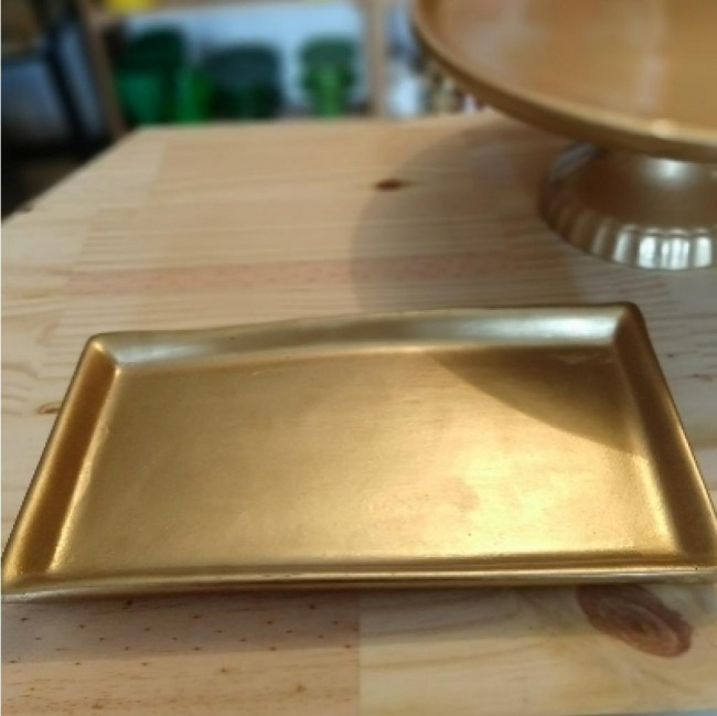 ROCAMBOLEIRA PORTA DOCE DOURADO M