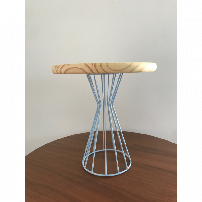 Boleira Industrial Pinus/Aluminio Azul Candy M