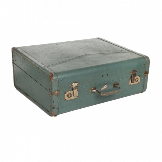 MALA VINTAGE VERDE ÁGUA (C 54 CM | L 43 CM | A 19 CM)