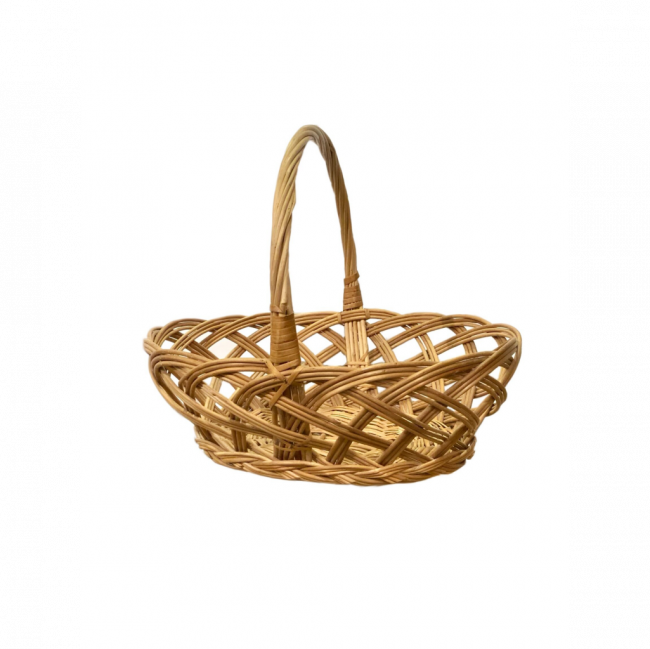 CESTA DE PÃO OVAL VIME BEGE (C 47 CM | L 40 CM | A 38 CM)