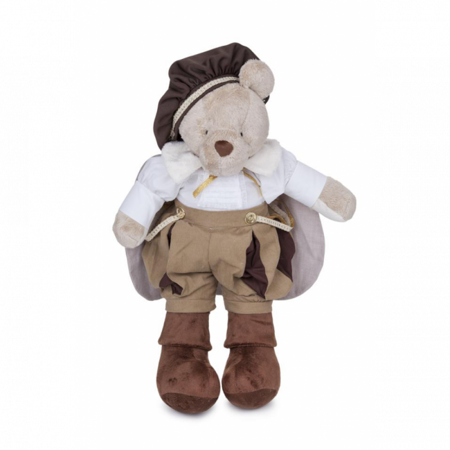 URSINHO CRISTÓVÃO COLOMBO PELÚCIA BEGE E MARROM (C 23 CM | L 12 CM | A 52 CM)