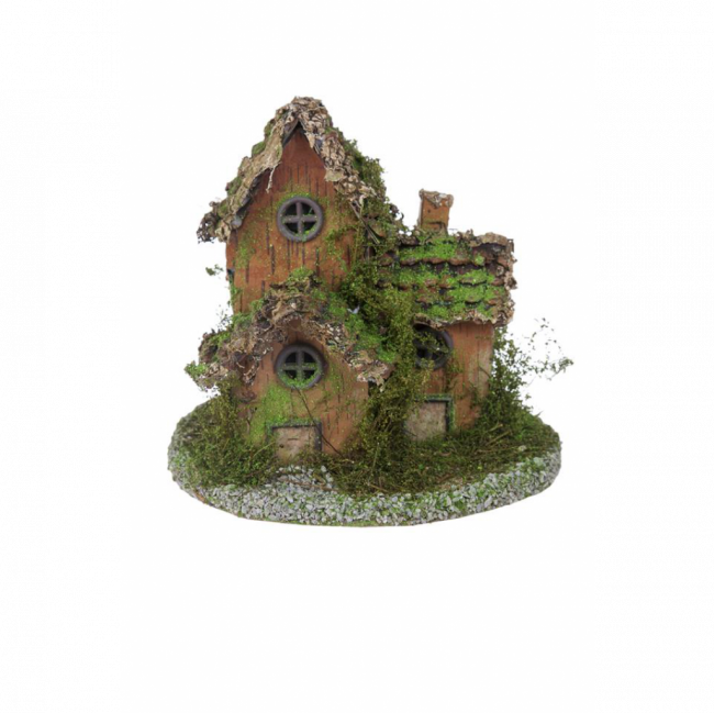 CASA DE PASSARINHO 3 PARTES MUSGO VERDE (D 25 CM | A 24 CM)