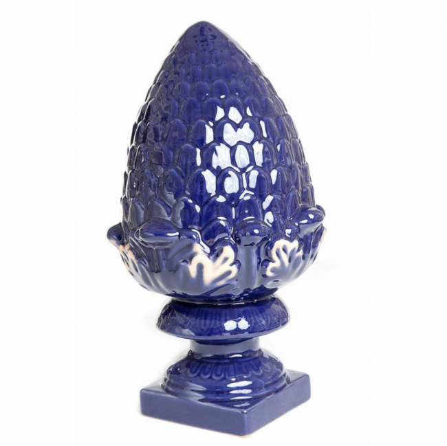 PINHA CERÂMICA AZUL MARINHO GRANDE (D 14 CM | A 45 CM)