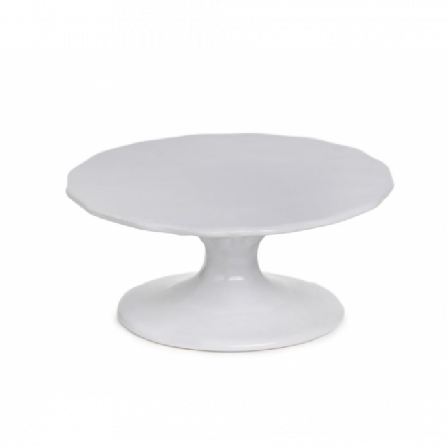 PORTA CUPCAKE PLANO ONDULADO CERÂMICA BRANCO (D 10 CM | A 5 CM)