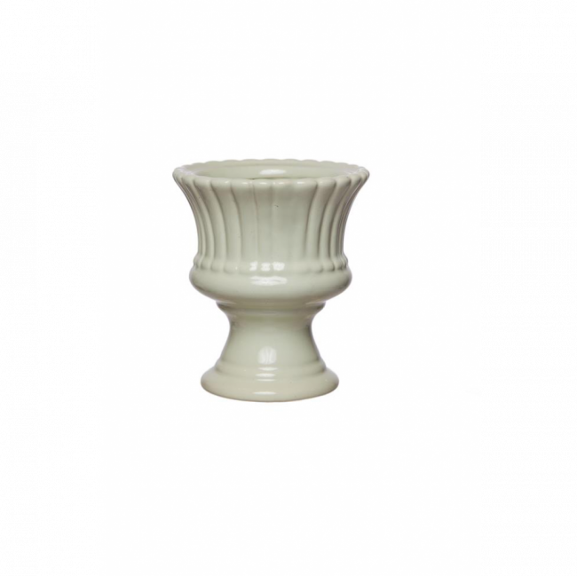 VASO TAÇA DRANCY CERÂMICA VERDE BEBÊ TAM PP (D 9 CM | A 10 CM)