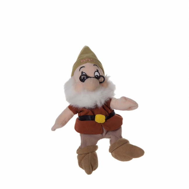 ANÃO BRANCA DE NEVE DOC PELÚCIA TOUCA VERDE MUSGO (C 10 CM | L 9 CM | A 22 CM)